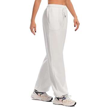 CakCton Women's Sweatpants with Pockets Joggers High Waisted Loose Workout Yoga Lounge Drawstring Ac...
