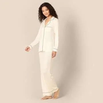 Amazon Essentials x Sofia Grainge Women's PJ Set, Ivory, Large
