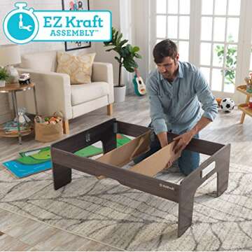 KidKraft My Own City Vehicle and Reversible Activity Table 120+ Pieces