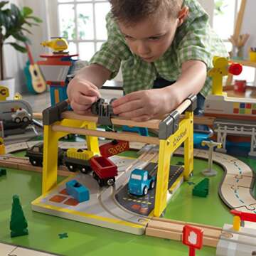 KidKraft My Own City Vehicle and Reversible Activity Table 120+ Pieces