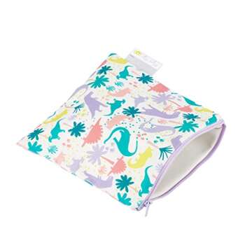 Itzy Ritzy Reusable Snack Bag – 7” x 7” BPA-Free Snack Bag is Food Safe, Washable and Ideal fo...