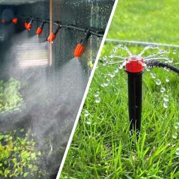 240FT Drip Irrigation System with Timer for Gardens