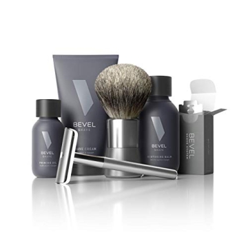 Bevel Starter Shave Kit - Premium Shaving Set with Razor, Brush, and Creams
