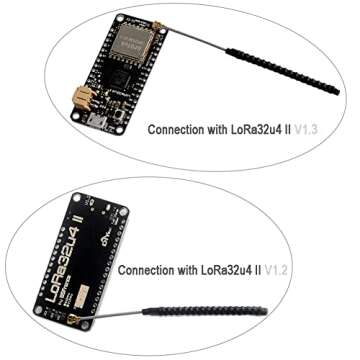 DIYmalls 915MHz LoRa Antenna IPX 1.13 UFL 2dBi 8cm for ESP32 OLED LoRa Board 915 MHz LoRa32u4 II HTCC-AB02S LoRa GPS (Pack of 5)