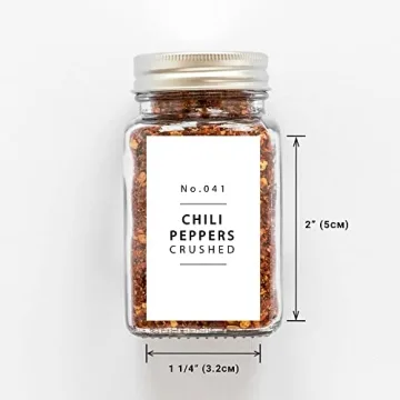 Farmhouse Spice Jar Labels Set 184 Preprinted + 8 Blank