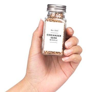 Farmhouse Spice Jar Labels Set 184 Preprinted + 8 Blank