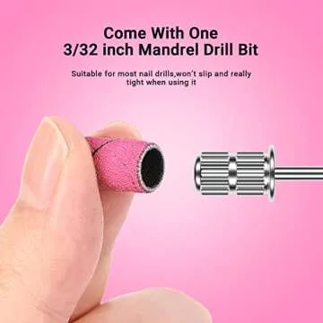 MelodySusie 100 Pcs Sanding Bands for Nail Care