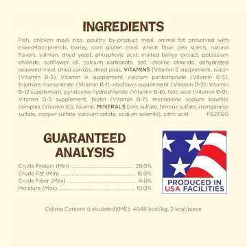 Purina Friskies Natural Cat Treats Party Mix Natural Yums With Real Salmon and Added Vitamins, Minerals and Nutrients - 20 Oz. Canister