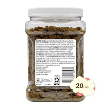 Purina Friskies Natural Cat Treats Party Mix Natural Yums With Real Salmon and Added Vitamins, Minerals and Nutrients - 20 Oz. Canister