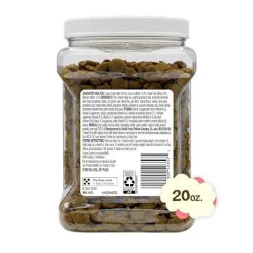 Purina Friskies Natural Cat Treats Party Mix Natural Yums With Real Salmon and Added Vitamins, Minerals and Nutrients - 20 Oz. Canister