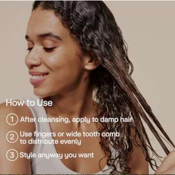4U by Tia Curl Defining Gel for Long-Lasting Definition & Frizz Control, Curly 3A-4C Hair Gel - Curling Gel with Aloe Vera, 6 fl oz, Blue