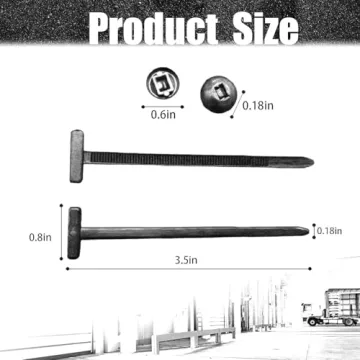 Heavy Duty Nylon Cable Tie Buckle for Car Repairs