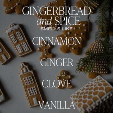 Sweet Water Decor Gingerbread Spice Candle 9oz for Holidays