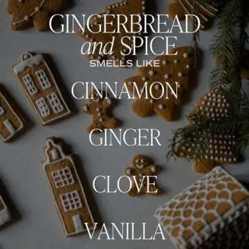 Sweet Water Decor Gingerbread Spice Candle 9oz for Holidays