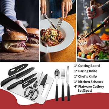 Portable Camping Kitchen Utensil Set-27 Piece Cookware Kit, Stainless Steel Outdoor Cooking and Grilling Utensil Organizer Travel Set Perfect for Travel, Picnics, RVs, Camping, BBQs, Parties and More