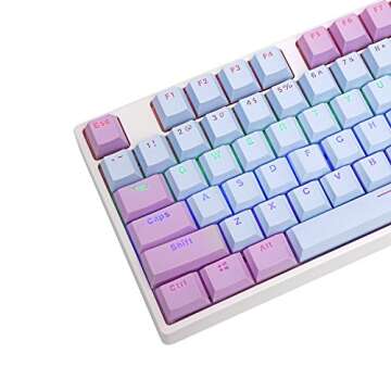 E-Yooso PBT Double Shot Translucent Backlit Keycaps Set