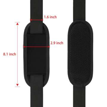 Taygeer Adjustable Shoulder Strap for Bags - Comfortable & Durable