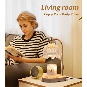 Elegant MEIXISUE Candle Warmer Lamp with Timer