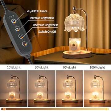 Elegant MEIXISUE Candle Warmer Lamp with Timer