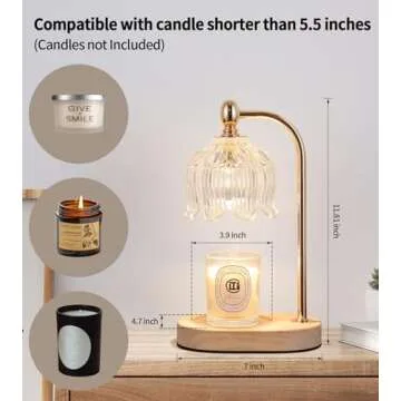 Elegant MEIXISUE Candle Warmer Lamp with Timer