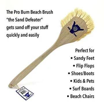 Eco-Friendly PRO BUM Beach Brush – Perfect for Clean Feet & Gear