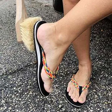 Eco-Friendly Beach Brush for Clean Feet and Equipment