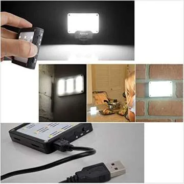 Aputure AL-M9 on Camera Daylight Mini LED Light LED Fill Light Pocket Sized 5500K with 9pcs SMD Light Beads for DSLRs