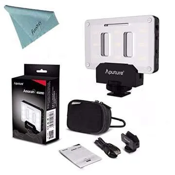 Aputure AL-M9 on Camera Daylight Mini LED Light LED Fill Light Pocket Sized 5500K with 9pcs SMD Light Beads for DSLRs
