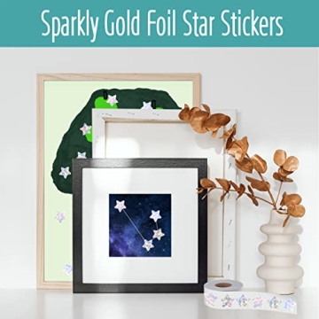 500 Holographic Star Stickers - Glittery Craft Supply