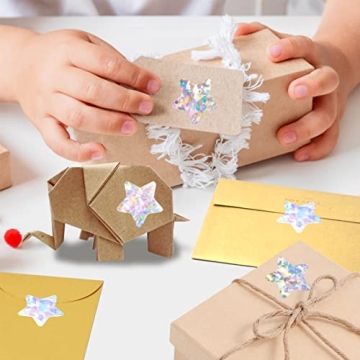 500 Holographic Star Stickers - Glittery Craft Supply