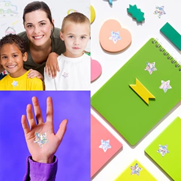 500 Holographic Star Stickers - Glittery Craft Supply
