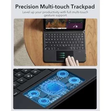 ESR Ascend Keyboard Case for iPad Air 11-Inch (2024 M2) & iPad Pro 11 (4th/3rd/2nd/1st Gen), iPad Air 5th/4th, Magnetic Detachable, Adjustable Portrait/Landscape Stand, Black
