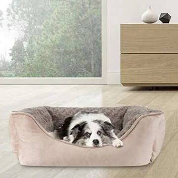 JOEJOY Rectangle Dog Bed for Medium Pets - Luxurious Comfort