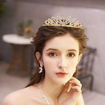 Princess Crystal Tiara Crown for Girls and Women