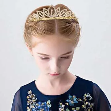 Princess Crystal Tiara Crown for Girls and Women