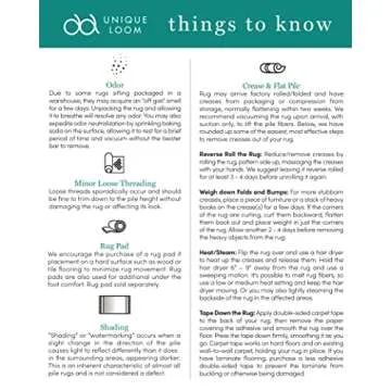 Unique Loom Whitney Collection Area Rug - Geneva (2' x 8' Runner, Sky blue/ Ivory)