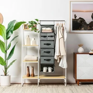 Stylish SMIRLY Hanging Closet Organizer - Maximize Storage Space