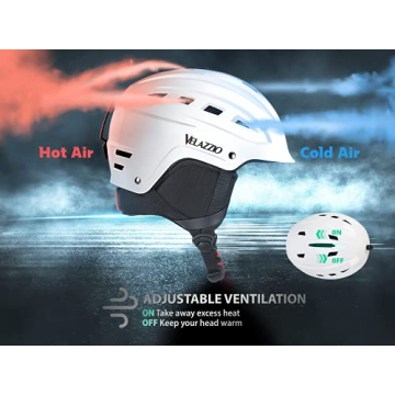 VELAZZIO Valiant Ski Helmet Premium Snow Sports Protection