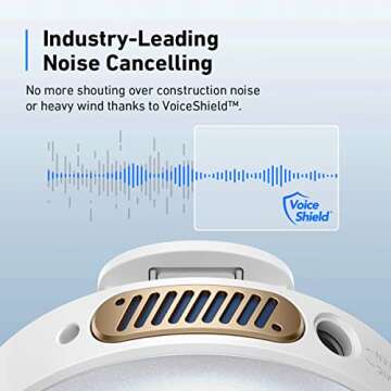 AnkerWork M650 Wireless Lavalier Microphone by Anker, Pro Noise Cancellation, Swap Colorful Covers, 2-Channel Quality Pickup, 200m Transmission, 15H Battery, Easy to Use for Vlogs, Not for Conference