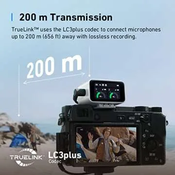 AnkerWork M650 Wireless Lavalier Microphone by Anker, Pro Noise Cancellation, Swap Colorful Covers, 2-Channel Quality Pickup, 200m Transmission, 15H Battery, Easy to Use for Vlogs, Not for Conference