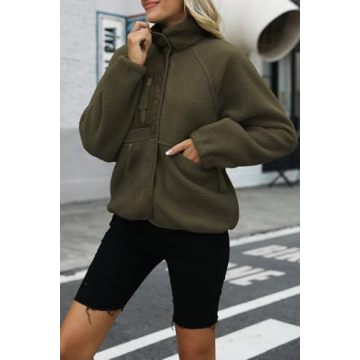 Nirovien Women’s Cozy Fleece Jacket with Pockets