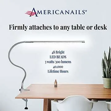 Americanails FlexiLamp - Adjustable LED Table Lamp