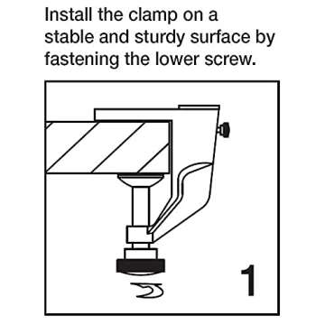 Americanails Original FlexiLamp - LED Table Desk Lamp - Removable Clamp - Adjustable Lighting for Nail Stations - Manicure Table Light - Flexible Arm - 48 LED Beads - 300 Lumens