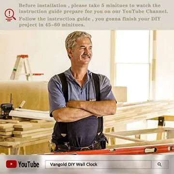 VANGOLD Large 3D DIY Wall Clock Roman Numerals Clock Frameless Mirror Surface Wall Sticker Home Decor for Living Room Bedroom