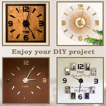 VANGOLD Large 3D DIY Wall Clock Roman Numerals Clock Frameless Mirror Surface Wall Sticker Home Decor for Living Room Bedroom