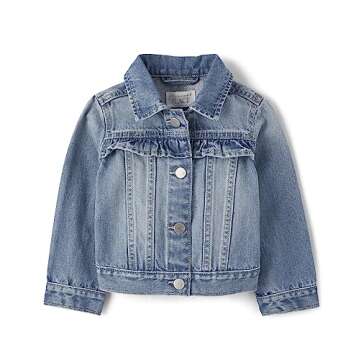 The Children's Place,and Toddler Girl Fashion Denim Jacket,12-18 MONTHS
