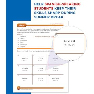 Summer Bridge Activities Spanish 5th to 6th Grade Workbooks All Subjects, Activity Book With Math, Reading Comprehension, Science, Fitness, Social Studies, Writing Practice, and Flash Cards