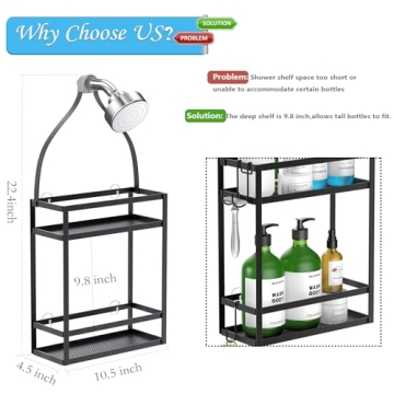 Meangood Shower Caddy for Organized Shower Essentials