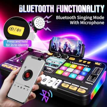 DJ Mixer Toy for Toddlers with Lights and Sound Effects