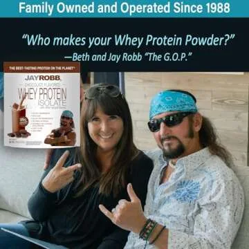 Jay Robb Whey Chocolate Isolate Protein Powder, Low Carb, Keto, Vegetarian, Gluten Free, Lactose Free, No Sugar Added, No Fat, No Soy, Nothing Artificial, Non-GMO, Best-Tasting, 24 oz